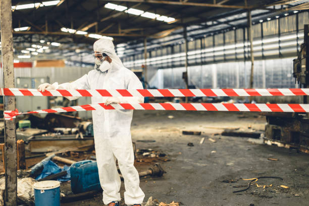 Professional Hoarding Cleanup technician working in Oak Ridge, NC